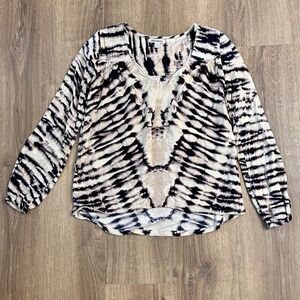 Billabong Long-sleeve Tie-dye Top Sz S